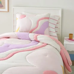 West Elm Wave Floral Quilt & Shams