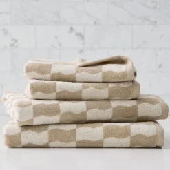 West Elm Wavy Blocks Towels