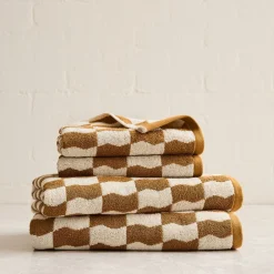 West Elm Wavy Blocks Towels