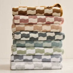 West Elm Wavy Blocks Towels