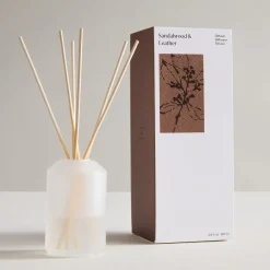 West Elm Homescent Frosted Diffuser - Sandalwood & Leather