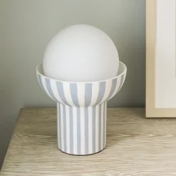 Kids West Elm Kids x PBK Striped Ceramic Table Lamp (10")