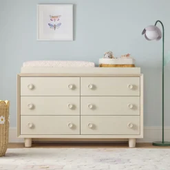 Kids West Elm x PBK Vivienne Extra-Wide Nursery Dresser with Removable Topper (56")