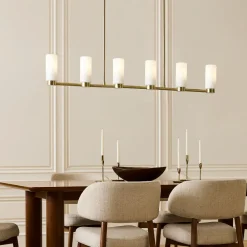 West Elm Weston Fluted Glass Chandelier (48")