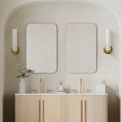 West Elm Weston Smooth Glass Indoor/Outdoor Sconce (16")