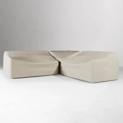 West Elm Westport Slim Profile Outdoor 3-Piece L-Shaped Sectional Protective Cover