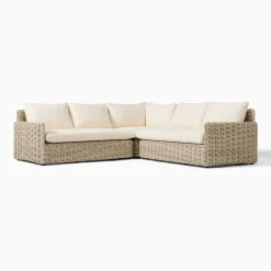 West Elm Westport Slim Profile Outdoor 3-Piece L-Shaped Sectional Protective Cover