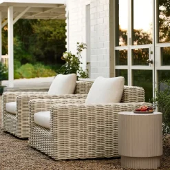 West Elm Westport Wicker Outdoor Lounge Chair