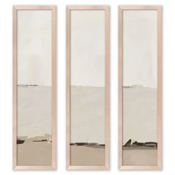 West Elm White Sands Triptych Framed Wall Art by Coup d'Esprit Ltd.