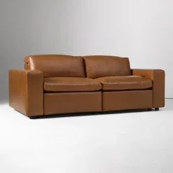 West Elm Whitmore Leather Motion 2-Piece Reclining Sofa (85")