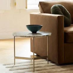 West Elm Wiley Marble Side Table (20")