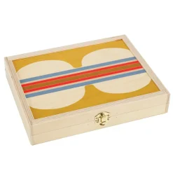 West Elm Wolfum Baltic Birch Travel Backgammon Set
