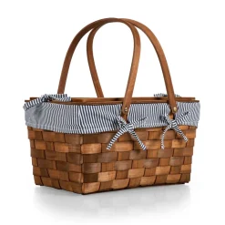 West Elm Wood Top Picnic Basket