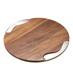 West Elm Wooden Charcuterie Board & Spreader Set