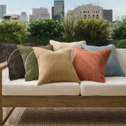West Elm Woven Arches Indoor/Outdoor Pillow