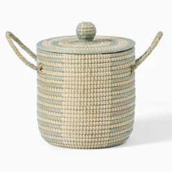 Kids West Elm Woven Cord Lidded Storage Bin