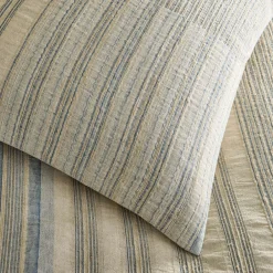 West Elm Woven Stripe Duvet Cover & Shams