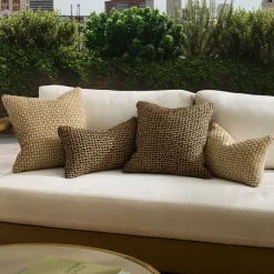 West Elm Woven Two-Tone Indoor/Outdoor Pillow