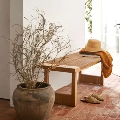 West Elm Xanthe Woven Bench (54")