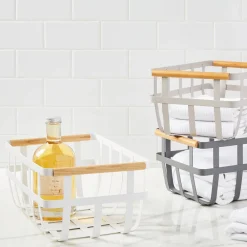 West Elm Yamazaki Dual Handle Storage Basket