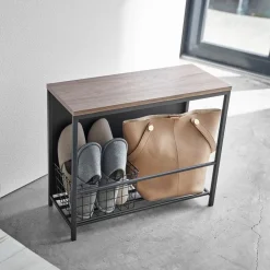 West Elm Yamazaki Entryway Storage Organizer & Bench
