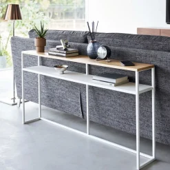 West Elm Yamazaki Sofa Back Console Table w/ Shelf (50")