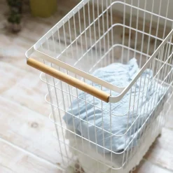West Elm Yamazaki Tosca Slim Rolling Laundry Basket
