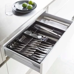 West Elm Yamazaki Tower Expandable Cutlery Drawer Organizer