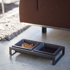 West Elm Yamazaki Tower Pet Food Bowl w/ Stand
