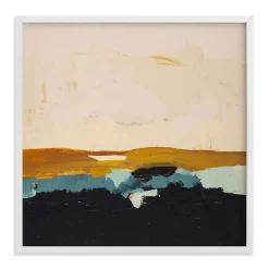 West Elm Yellow Seascape Framed Wall Art by Minted for
