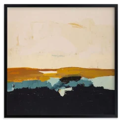 West Elm Yellow Seascape Framed Wall Art by Minted for