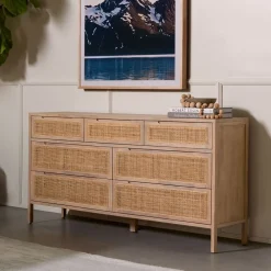 West Elm Yvette Woven 7-Drawer Dresser (58")