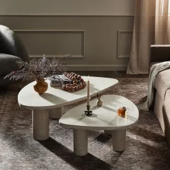 West Elm Zaccai Marble Nesting Coffee Tables (36"–48")