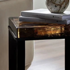 West Elm Zelaina Cast Glass Side Table (12.5")