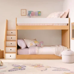 Kids West Elm Ziggy Stair Storage Twin Bunk Bed